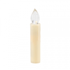 Набір з 10 світлодіодних свічок (LED) з з кліпсами на ялинку, айворі, 10 см (9261-002)