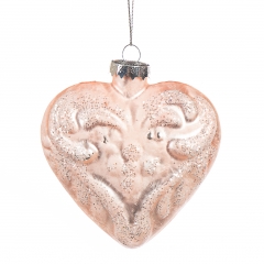 Ялинкова іграшка «Серце», 9,5х9см (014NB)