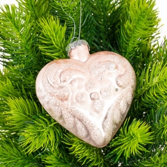 Ялинкова іграшка «Серце», 9,5х9см (014NB)