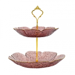 Блюдо 2-х ярусне "Турмалін", 24*24 см (9219-035)