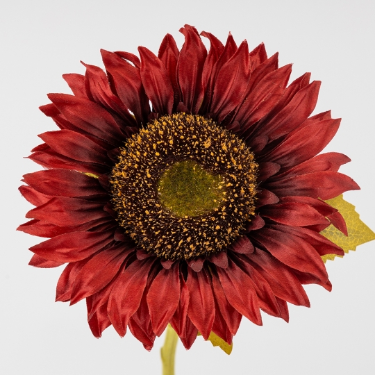 Искусственный подсолнух, бордовый, 47 см (2026-025/wine) Искусственный подсолнух, бордовый, 47 см (2026-025/wine)