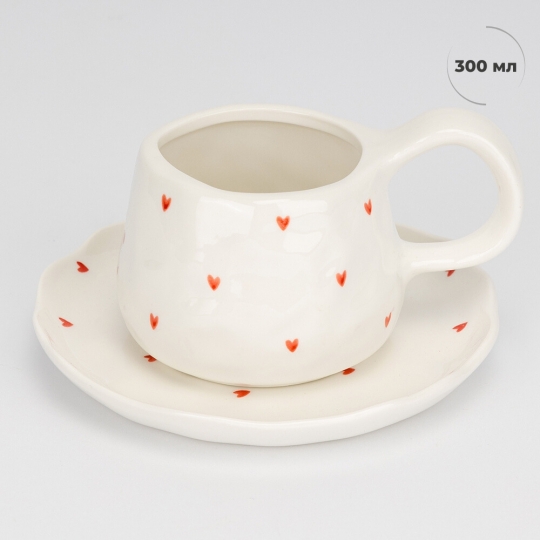 Чашка з блюдцем 