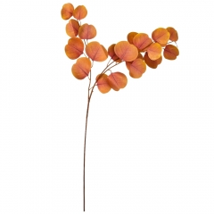 Штучна гілка "Евкаліпт", помаранчева, 82 см (9160-025)
