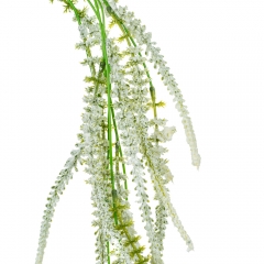 Штучна ампельна гілка з квітів, біла, 87 см (8717-009)