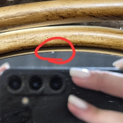 УЦІНКА Дзеркало настінне "Золоте око", 79 см (САМОВИВІЗ АБО ОКРЕМА ТТН) (Потертості,подряпини на рамі,скол на дзеркалі) (00BR-8926-019)