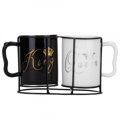 УЦІНКА Набір кружок "King and queen", 250 мл (Сколики,дефект лиття та фарбування,мята коробка) (00BR-9111-019)