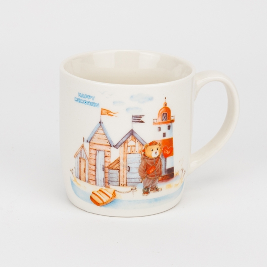 Кружка с блюдцем и ложечкой 