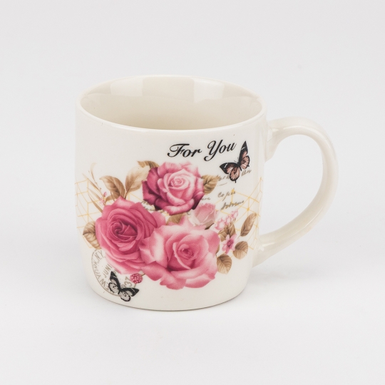 Кружка с блюдцем и ложечкой 