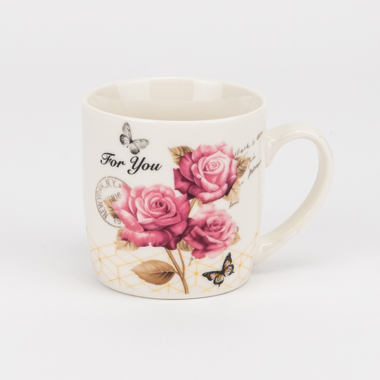 Кружка с блюдцем и ложечкой 