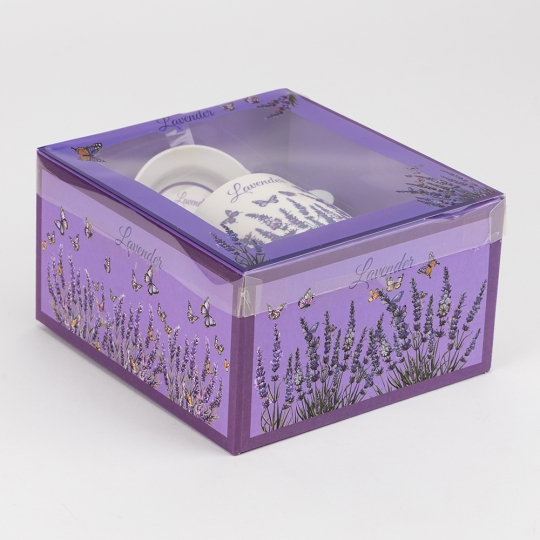 Кружка з блюдцем та ложечкою 