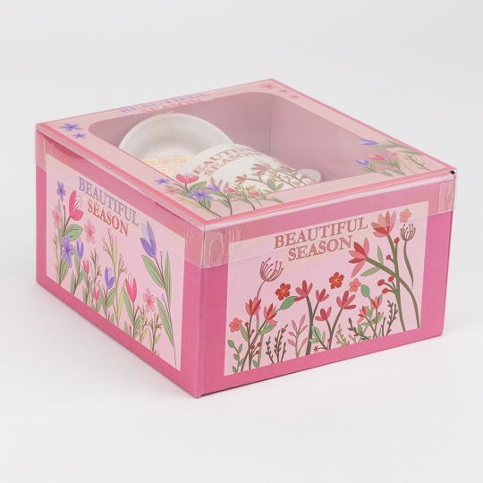 Кружка с блюдцем и ложечкой 