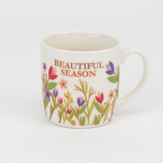 Кружка с блюдцем и ложечкой 