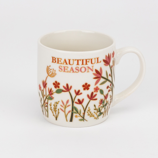 Кружка с блюдцем и ложечкой 