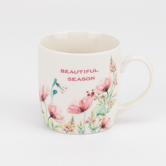 Кружка с блюдцем и ложечкой 