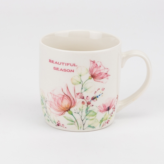 Кружка с блюдцем и ложечкой 