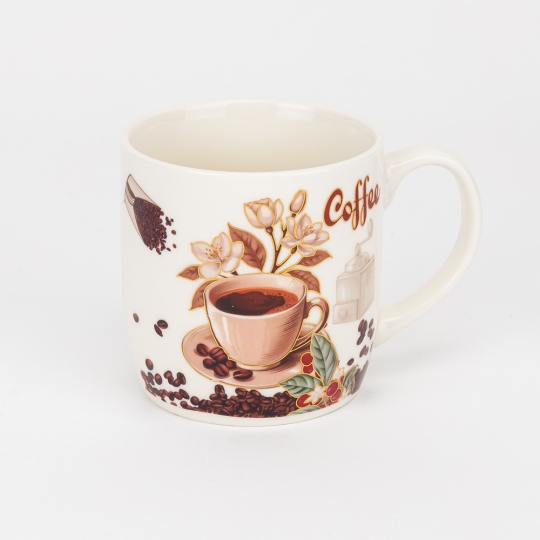 Кружка з блюдцем та ложечкою 