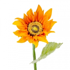Искусственный подсолнечник, оранжевый, 60 см (9213-013)