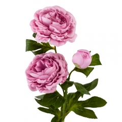 Искусственная роза пионовидная "Грация" с 3 бутонами, лиловая, 56 см (9207-008)