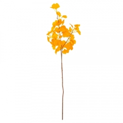 Штучна гілка “Гінкго Білоба”, жовта, 90 см (9207-010)