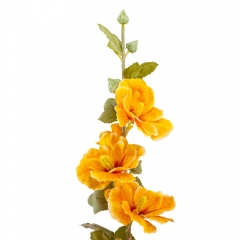 Штучна гілка “Мальва”, жовта, 88 см (9207-028)