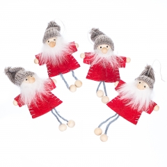 Набір іграшок «Новорічна компанія» (4 шт) (червоний костюм) (0237JA-A)