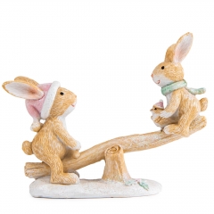 Статуэтка "Забавы зайчат", 10,5 см (2007-210)