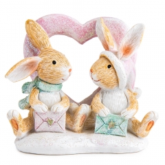 Статуэтка "Любовь зайчат", 9 см (2007-212)
