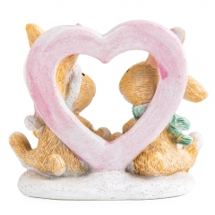 Статуэтка "Любовь зайчат", 9 см (2007-212)