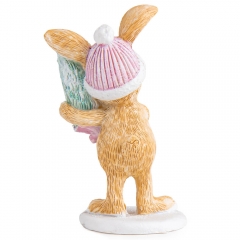Статуетка "Кролик з ялинкою", 10 см (2007-215)