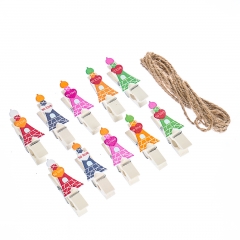 Набір прищіпок "Ейфелева вежа" (10шт) (0466j)