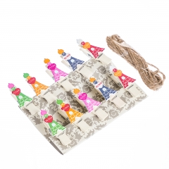 Набір прищіпок "Ейфелева вежа" (10шт) (0466j)