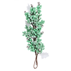 Декоративна квітка "Зимовий ярмарок" бірюзовий (2010-142)