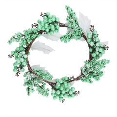 Вінок "Зимовий ярмарок" бірюзовий (2010-143)