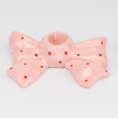 УЦІНКА Підсвічник "Бант", 3 см (Дефект фарбування,лиття,тріщина глазурі) (00BR-6037-024)