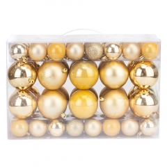 Набор елочных шаров "Золотые огоньки" (68 шт) (6042-007)