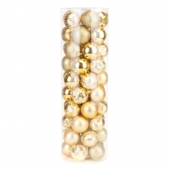 Набор елочных шаров "Золотая искра" (50 шт), 5 см (6042-008)