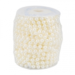 Гірлянда з намистин, кремова, 15 м (9275-001)