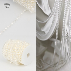 Гірлянда з намистин, біла, 15 м (9275-002)