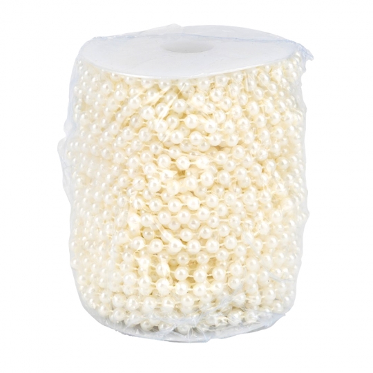 Гірлянда з намистин, кремова, 15 м (9275-003) Гірлянда з намистин, кремова, 15 м (9275-003)
