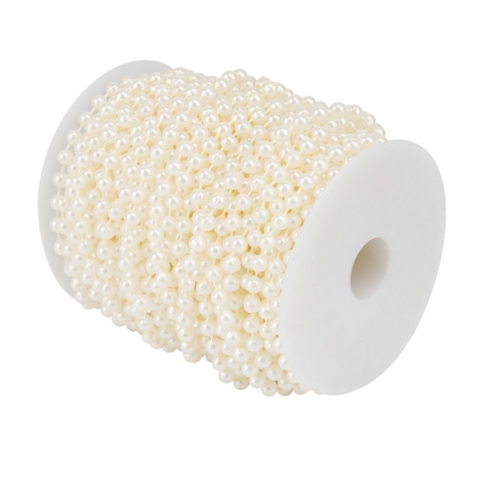 Гірлянда з намистин, кремова, 15 м (9275-003) Гірлянда з намистин, кремова, 15 м (9275-003)