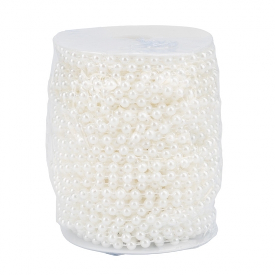 Гірлянда з намистин, біла, 15 м (9275-004)