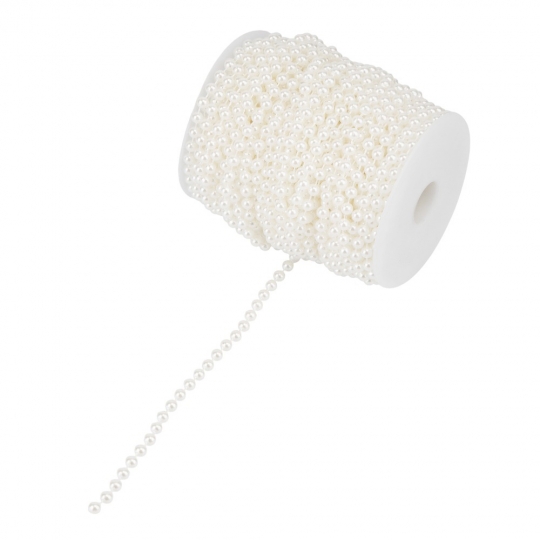 Гірлянда з намистин, біла, 15 м (9275-004)
