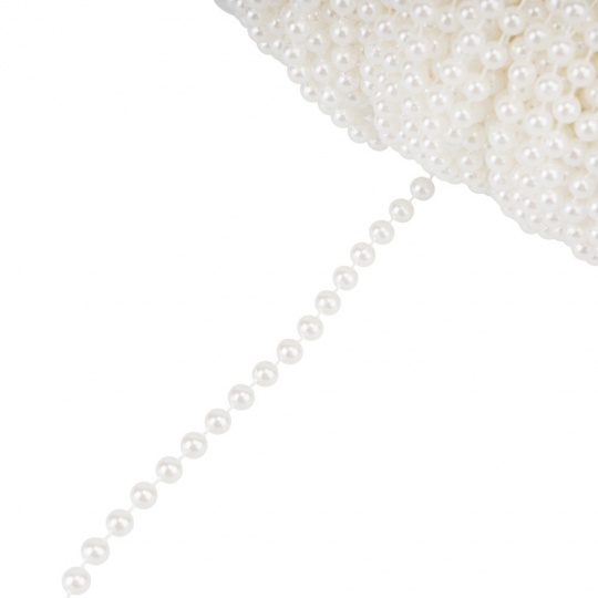 Гірлянда з намистин, біла, 15 м (9275-004)