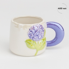 Кружка "Синяя гортензия", 400 мл (4013-008)