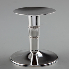 УЦІНКА Свічник "Кільця" (10 см) (Чорні краплинки) (049G)