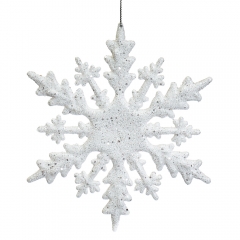 Ёлочная игрушка "Снежинка серебристая" (021NZ)