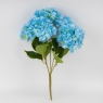 Букет гортензий, 5 бутонов, голубой, 48 см (2026-008/sky blue)