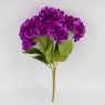 Букет гортензий, 5 бутонов, фиолетовый, 48 см (2026-008/violet)