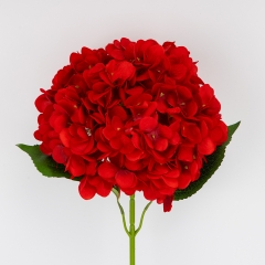 Искусственная гортензия, красная, 67 см (2026-009/red)