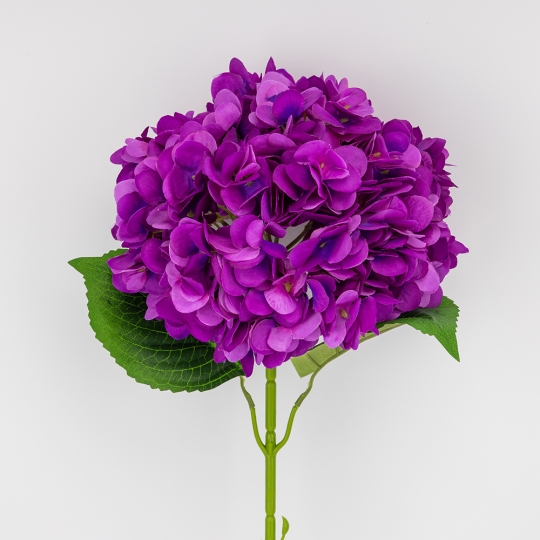 Искусственная гортензия, фиолетовая, 67 см (2026-009/violet)